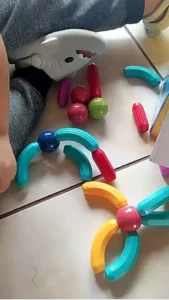 Brastoy Blocos de Bastões Magnéticos – Brinquedo Educativo Infantil com 128 Peças photo review