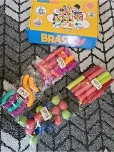 Brastoy Blocos de Bastões Magnéticos – Brinquedo Educativo Infantil com 128 Peças photo review