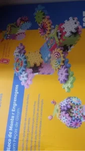 Brastoy Blocos de Montar com Engrenagens – Brinquedo Educativo STEAM 165 Peças com Motor photo review
